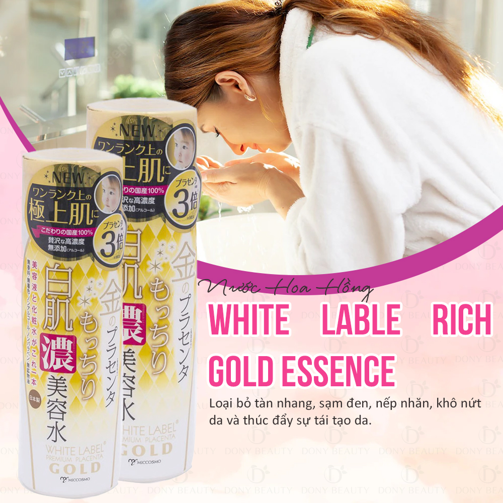 nước toner hoa hồng dạng assence white lable