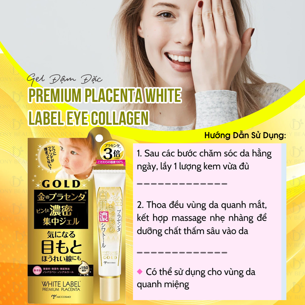 hướng dẫn sử dụng Gel dưỡng da vùng mắt White Label