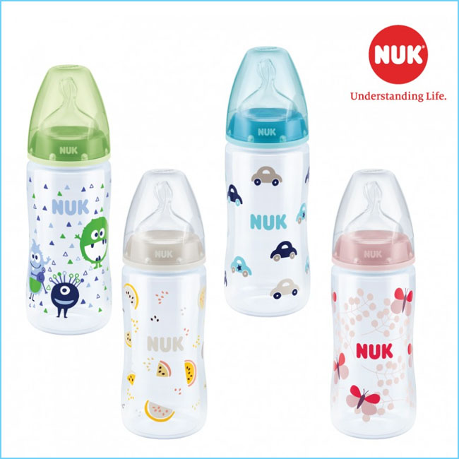 Mua Bình Sữa NUK PP 300ml Núm Ti Dẹt Silicone Chính Hãng