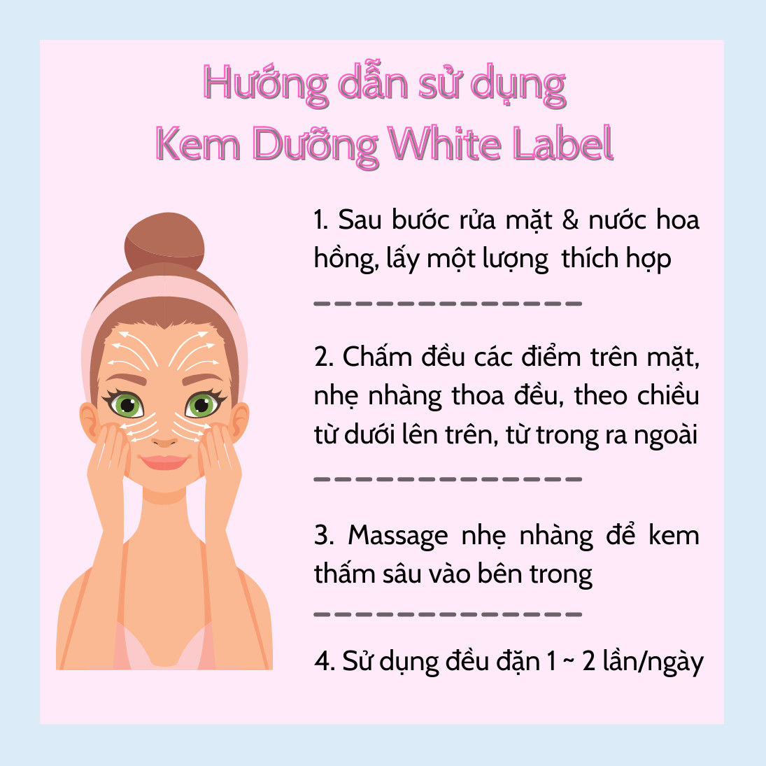 Kem Dưỡng Trắng Da White Label Từ Tinh Chất Nhau Thai Nhật Bản