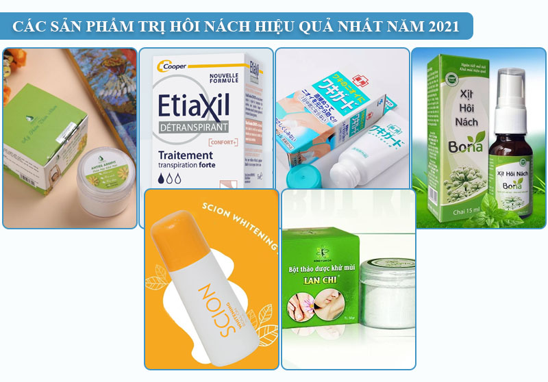 Các sản phẩm trị hôi nách hiệu quả