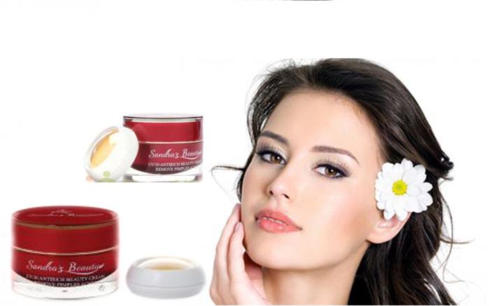 Kem dưỡng da Sandra giúp làm trắng, mịn da và phục hồi da hư tổn