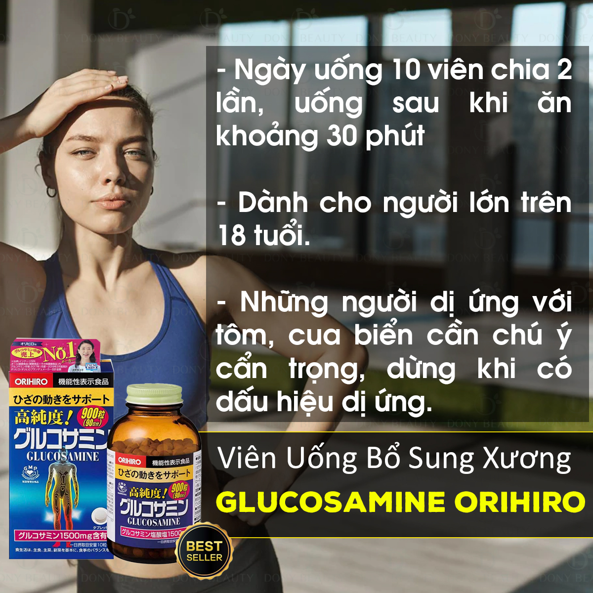 CÁCH SỬ DỤNG TPCN VIÊN UỐNG BỔ SUNG XƯƠNG KHỚP GLUCOSAMINE ORIHIRO ĐÚNG CÁCH